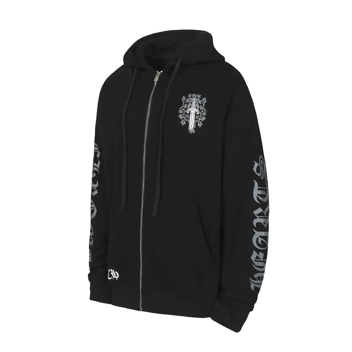 P250 K01 cross-border model, please do not place an order if you pursue quality - Chrome Hearts/Chrome Hearts Big Sword🗡️ Printed zipper sweatshirt cardigan jacket - High weight, high density and high quality. The wool is soft, delicate and skin-friendly. Soft and silky to the touch. Warmth and skin-friendly. - Custom-woven and dyed with no color difference. No matter the fabric or workmanship details, it beats the ordinary version on the market. - Hardware zipper accessories are all customized, full of details - Color: black -Size: S M L XL